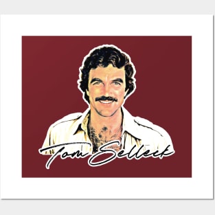 Tom Selleck 80s Aesthetic Design Posters and Art